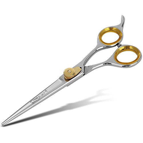 Sharf Gold Touch Barber Kit 6.5 Inch Straight Shears And 6.5 Inch, 30-Tooth Thinning Shears 440C Japanese Stainless Steel Professional Barber Scissors For Men And Women #TOP6