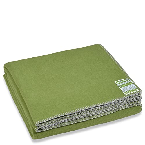 Smoothy - Coperta in pile morbido vegana 140 x 190 cm colore: 650 verde