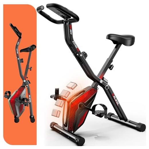 Bicicleta ergométrica, bicicleta ergométrica dobrável 5 em 1, com resistência magnética de 16 níveis, 10DB, quase silenciosa, vertical para uso interno, com capacidade de 158 kg, encosto confortável