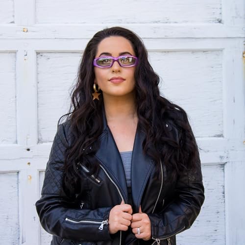 Birdz Eyewear Chill Women's Motorcycle Sunglasses Padded Purple Frame with Clear Lenses4