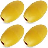JSHANMEI Buoy Float Deep Water Fishing Floats Crab Trap High Visibility Floating Foam Water Float Anchor Marker Buoys Ski Rope Floats for Boat Kayak Crabbing Trail Dock Pool (Oval(5.6 * 3.4in)-4pcs)