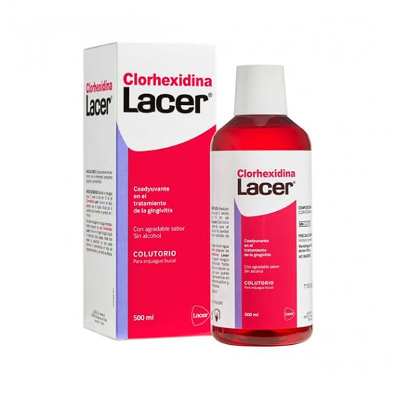LACER Lavado bucal de clorhexidina, 500 ml