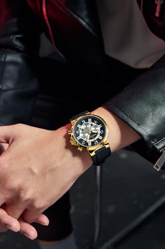 Image of Daniel Hechter Paris Beaubourg Collection Multifunctional Watch for Men with Textured Round Dial and Silicon Strap-DHM1009