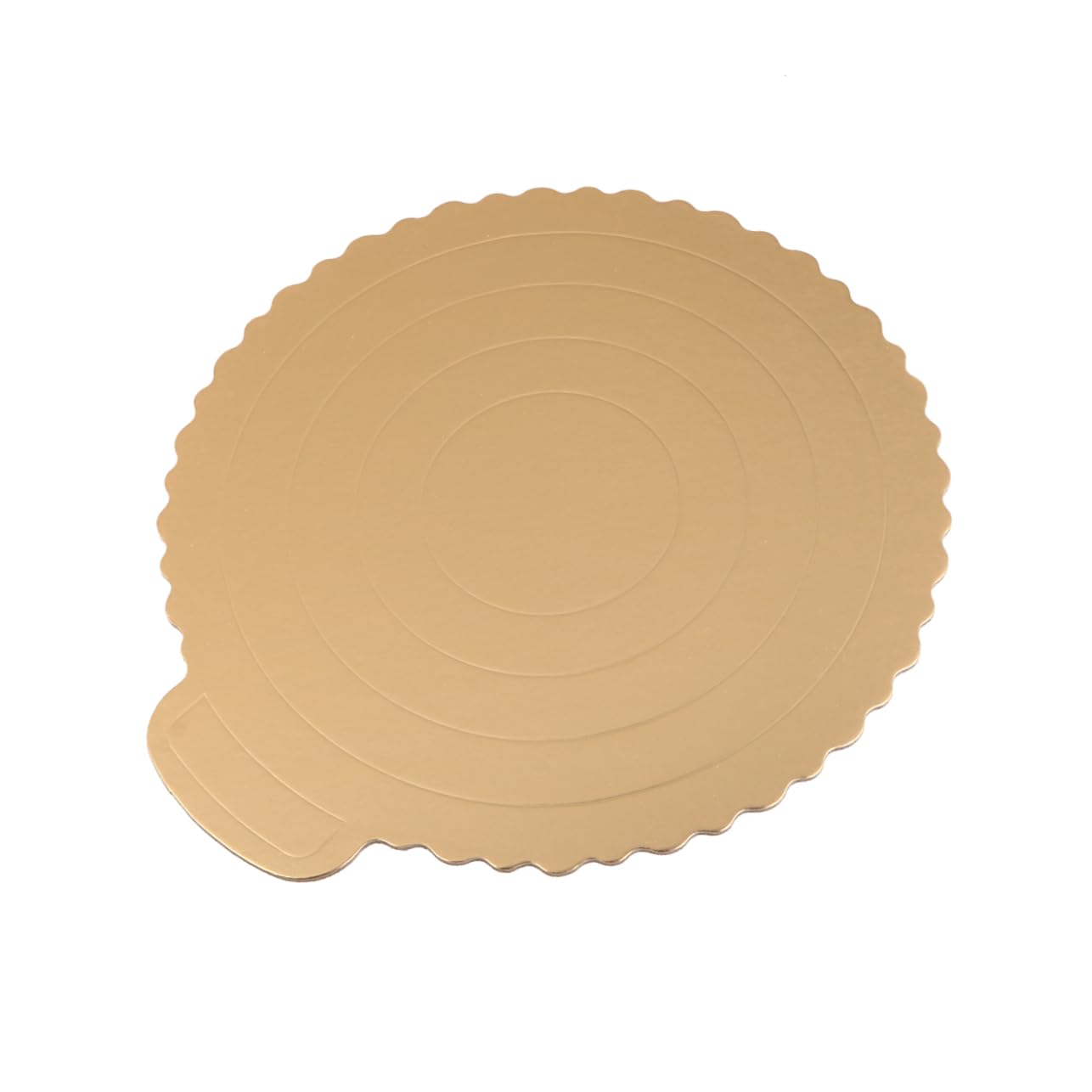 MUCKLILY 20pcs Round Cake Base Boards Golden Cake Circles for Decorating and Displaying Desserts for Birthday and Wedding Parties Sturdy Premium for Safe Use