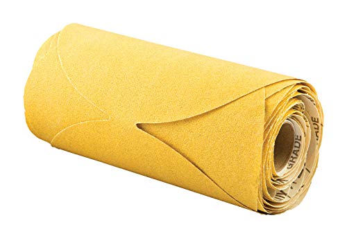 Norton 07660749244 Stick & Sand Disc Roll, 6 in Dia, Coated, P100 Grit, Medium, Aluminum Oxide Abrasive, No-Hole - pack of 50