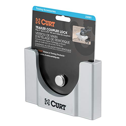 Curt 23081 Powder-Coated Aluminum Trailer Tongue Lock, 2-5/16-Inch Couplers #TOP7
