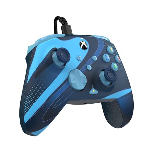 PDP Xbox REMATCH GLOW Wired controller - Blue Tide