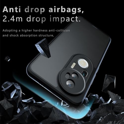 Image of Phone Case for Vivo T4 Ultra 5G, Matte PC+TPU Back Cover, Air Bag Corner Protection, Anti-Fingerprint, Micro Arc Edge, Never Turns Yellow, Camera Lens Guard, Black