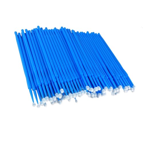 Touch Up Paint Brushes for Automotive Paint Chip Repair Disposable Micro Applicators-Blue(100 PCS)