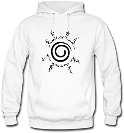 Beautry Mens Naruto Fuuinjutsu Seal Logo Custom Classic Hoodie Sweaters