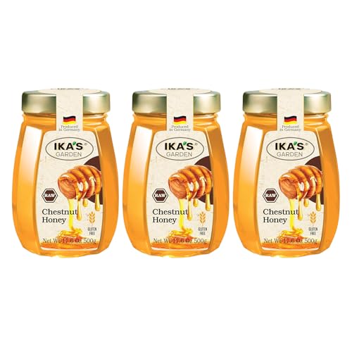 Miel de Castaña Raw Ika's Garden 3 frascos 500g c/u miniatura 1
