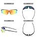 DUCO Polarized Sports Cycling Sunglasses for Men with 5 Interchangeable Lenses for Running Golf Fishing Hiking Baseball