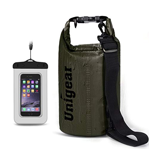 Image of Unigear Floating Waterproof Dry Bag for Kayaking, 2L /5L /10L /20L /30L /40L | Lightweight Gear Storage, Waterproof Phone Case Included, For Boating, Fishing, Swimming, Camping, Beach And Paddle Boarding