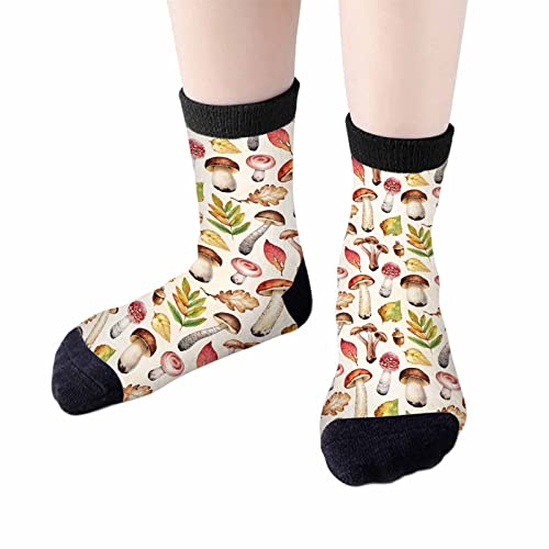 Image of Crew Socks for Woman Size 6-8 Tropical Wildlife Bright Teal Girls Socks