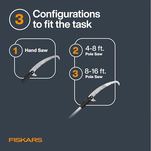 Fiskars 4-16 Ft XtendControl Extendable Modular Pole Saw & Tree Trimmer - image 3