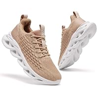 TIANZEBEN Herren Schuhe Turnschuhe Sportschuhe Laufschuhe Running Tennis Walkingschuhe Fitnessstudio Sneaker Freizeit Fashion Leichtgewichts Atmungsaktiv Braun 43