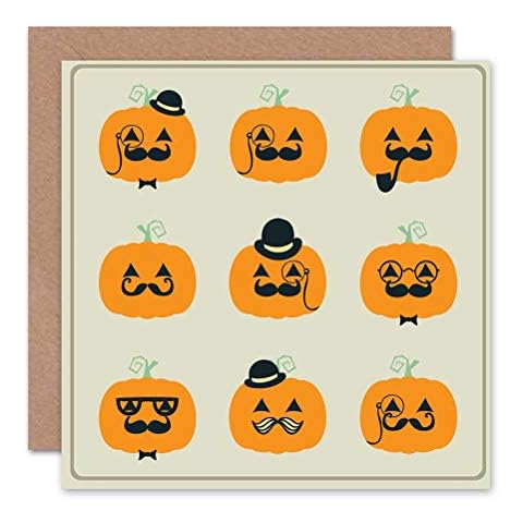 Wee Blue Coo Halloween Gentleman Pumpkin Card Cover