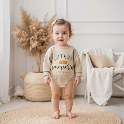 Baby Girl Boy Halloween Outfit Newborn Ghost Pumpkin Sweatshirt Romper Long Sleeve Jumpsuit Halloween Baby Clothes2