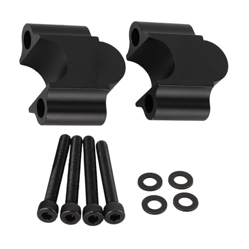 𝐈𝐧𝐬𝐭𝐚𝐥𝐥𝐚𝐳𝐢𝐨𝐧𝐞 𝐟𝐚𝐜𝐢𝐥𝐞: le pinze per il manubrio della moto Riser sono di piccole dimensioni, facili da installare e non aumentano troppo il peso, adatte a qualsiasi modello di moto.