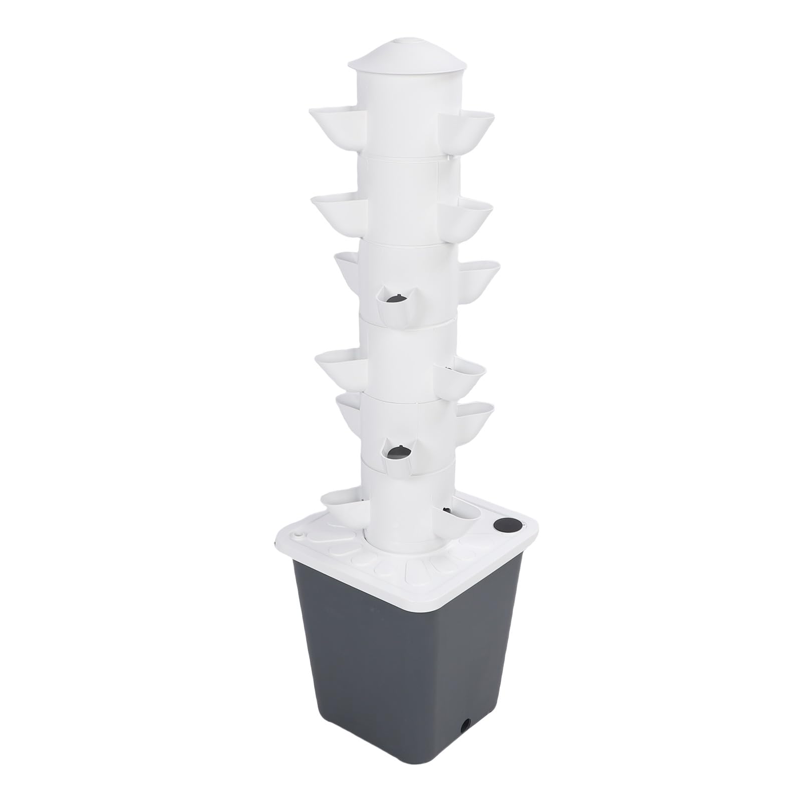 Cocoarm Vertikales Hydroponisches Anbausystem 18-Loch-Turm für (EU-Stecker)