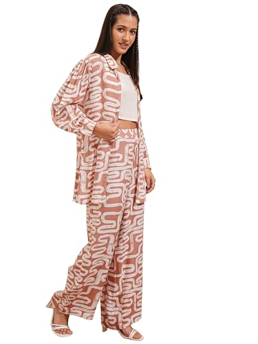 Image of Vishudh Women's Co-ord Set | Trendy Matching Set for Casual & Chic Looks | Stylish Top & Bottom Co-ord for Women
