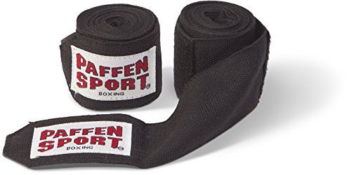 PAFFEN SPORT Boxbandagen unelastisch, 3,0 m, schwarz