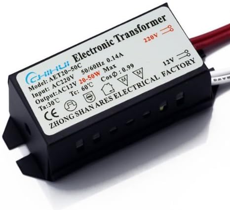 Obsidian Electronic Transformer NEW AC12V 20-50W Light Lamp Power Supply Driver