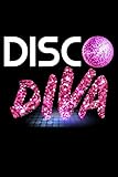  Disco Diva: Retro 70s Vintage 80s Lined Notebook Journal Diary 6x9