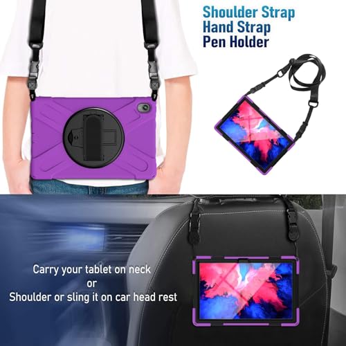 Protection tablette Lenovo Tab P11 silicone antichoc robuste enfant sangle