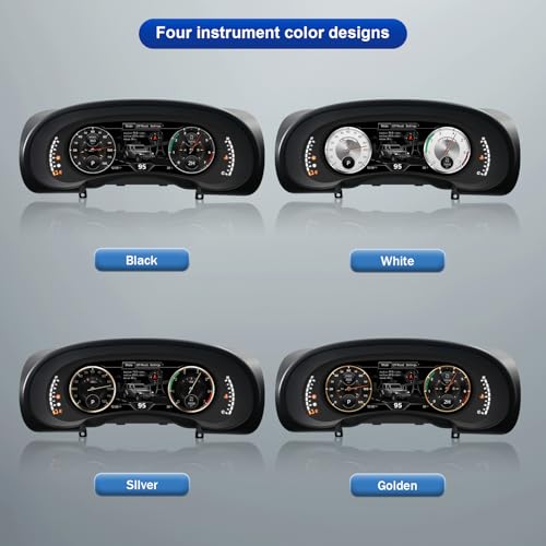 Image of Digital Instrument Cluster Display for Jeep Wrangler 2007-2010 | 12.3 inch HD Screen 1920*720, 2S Fast Boot, Plug&Play, Non-Destructive Install, OTA Upgrade, 6 Mode 4 Color, Speedometer Upgrade
