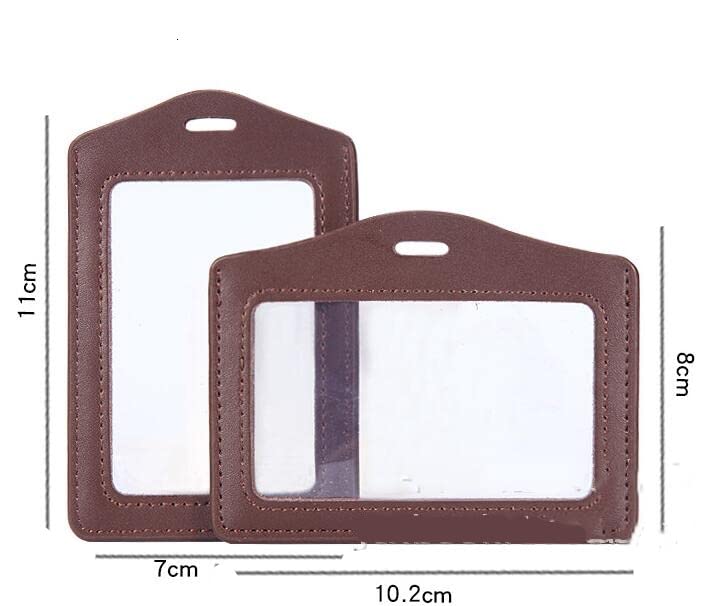 Fako Bijoux® - Kaarthouder PCS Verticaal - ID Kaart - Pasjeshouder - Badgehouder - Transparant - 5 Stuks