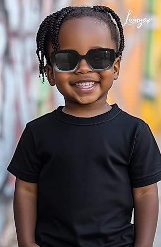 2 Bulk Narrow Rectangle Kids Sunglasses for Little Girls Boys, Toddler Shades with Lightweight Frame2