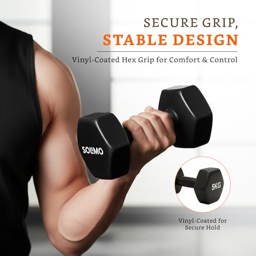 Image of Amazon Brand - Solimo Vinyl Dumbbell