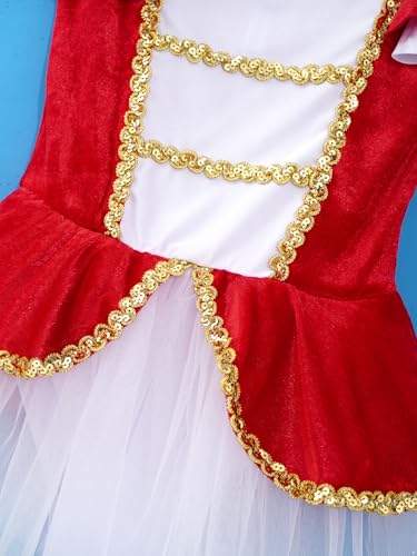 Disfraz completo de niña con cuello cuadrado y mangas cortas miniatura 6