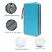 Siveit CD Case Holder, 80 Capacity CD/DVD Case Holders Wallet Hard Plastic CD DVD Disc Cases Storage Binder for Car Home Office Travel (Sky Blue)