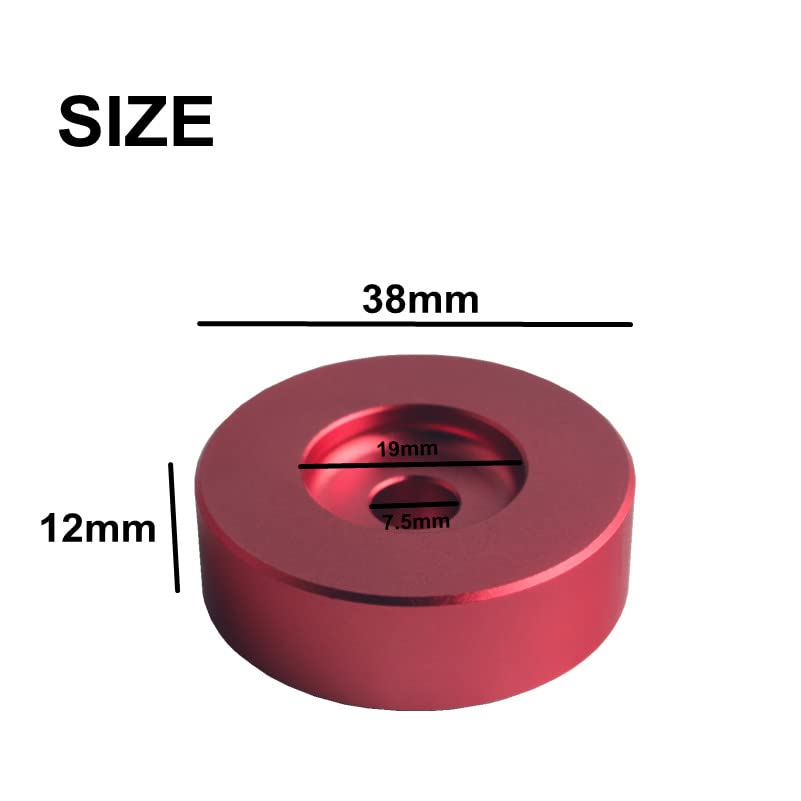 DEWHEL Adaptador de aluminio de 45 RPM compatible con discos de vinilo de 7 pulgadas Domo 45 Adaptador de tocadiscos para reproductor (2 unidades)