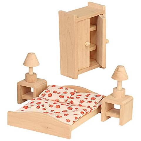 John 40502 Schlafzimmer 6-teilig Puppenstube Holzspielzeug Cover