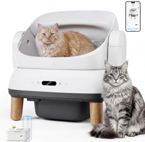 Devoko Arenero Gatos Autolimpiable Grande, Caja de Arena para Gat...