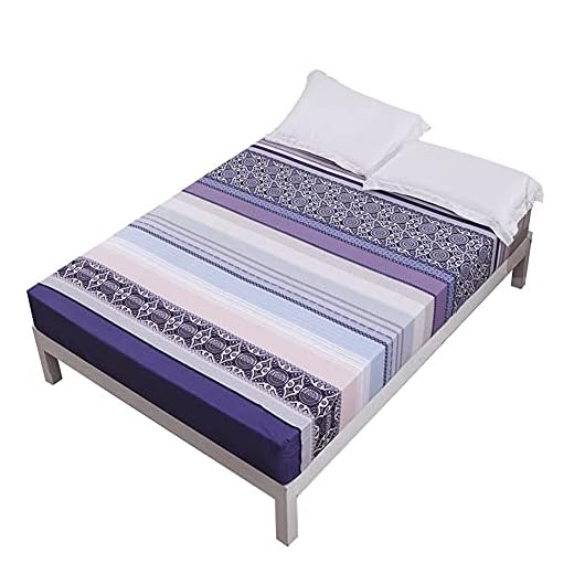 Stripe Madrass Protector Vattentät, Andas Smidig Noiseless Madrass Pad Cover Hypoallergeniskt monterad upp till 30cm&12in(ingår ej Örngott) A 180x200cm(71x79inch) (D 90x200cm(35x79inch))