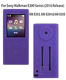 Silicone Case for Sony Walkman Digital Music Players NW-E390 Series, NW-E393, NW-E394, NW-E395 (2016 Release), Purple
