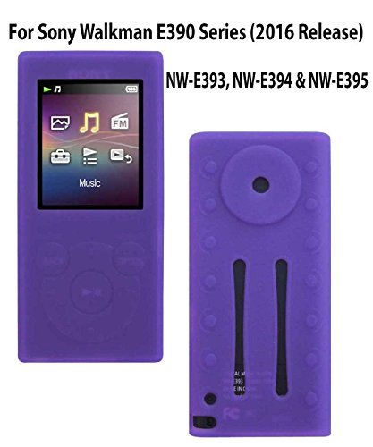 Silicone Case for Sony Walkman Digital Music Players NW-E390 Series NW-E393 NW-E394 NW-E395 (2016 Release) Purple