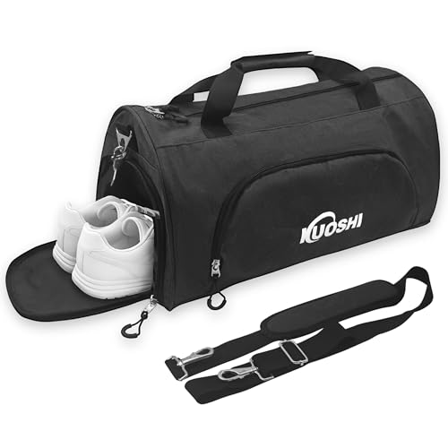 Gym-Bag-for-Men-Women-with-Shoe-Compartment-Wet-Pocket-31L-Water-Resistant-Sports-Duffle-Bag-with-Quick-Access-PouchMulti-Purpose-Weekender-Overnight-Bag Gym Bag for Men & Women with Shoe Compartment & Wet Pocket, 31L Water Resistant Sports Duffle Bag with Quick-Access Pouch,Multi-Purpose Weekender Overnight Bag - Image 1