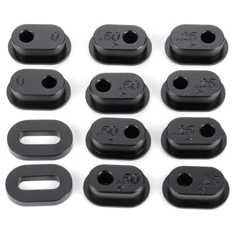 CNszlan 1Set Aluminum 7075 Chain Tension Adjuster Set for LOSI 1/4 Promoto-MX Motorcycle (Black) Cover