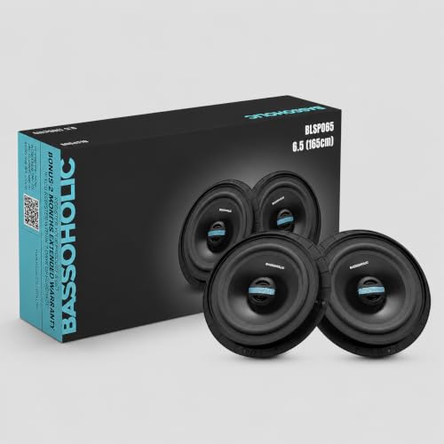 Image of BASSOHOLIC BLSP065 6.5 inch Car Speaker | Premium Coaxial | Deep Bass | 1-Year
