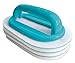 BAYROL 411009 Brosse à Main avec poignée et 3 tampons de Nettoyage pour Un Nettoyage en Profondeur et Facile de la Piscine, Accessoire de Piscine, Entretien de Piscine Turquoise