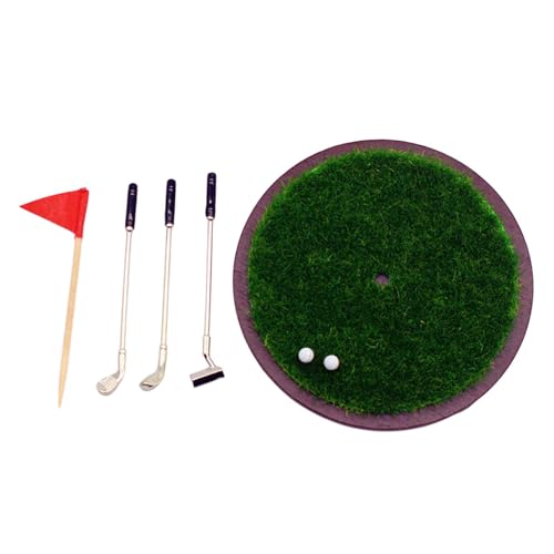 predolo Juego de Minigolf para Casa de Muñecas a Escala 1:6 Y 1:12, Equipo Deportivo Compacto en Miniatura