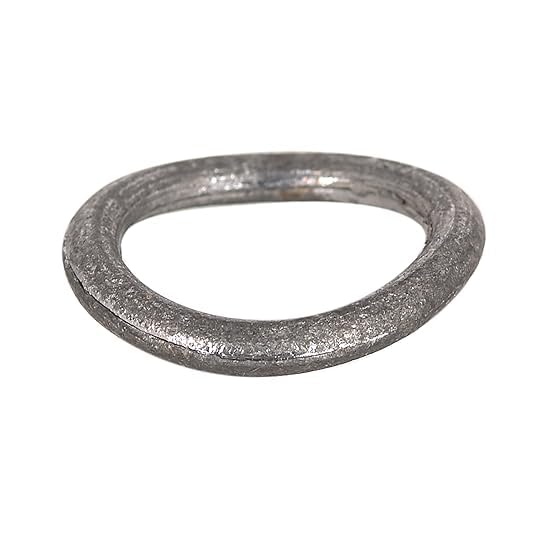 Pure, Unpolished, Untreated, Unmixed Zinc Metal Finger/Thumb Ring Good Luck Challa Ring For Unisex (Size-16)-image-10