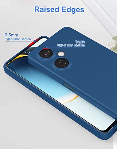 Image of DIZORO Microfiber Candy Case Compatible for Oneplus Nord CE3 Lite 5G Smooth Touch Cushion Liquid Soft Silicone Gel Rubber Phone Cases Non-Slip Full Body Protective Shockproof Back Cover - Blue