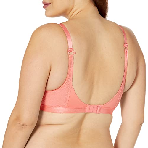 Panache Plus Size Cleo Women's Freedom Non Wired Bra, Coral Rose, 36J #TOP1