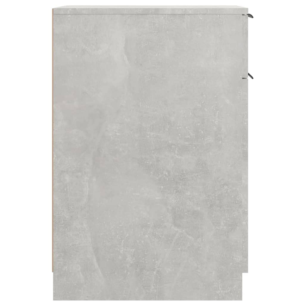 vidaXL Armario de Escritorio Mesa Ordenador Estudio Oficina Muebles Despacho Almacenamiento Estantería Hogar Casa Madera Contrachapada Gris